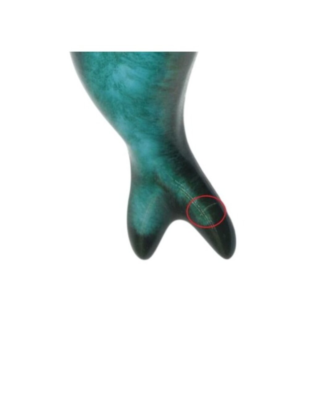 Blue Mountain Pottery Seal Teal Green Figurine Vintage - Picture 5 of 12